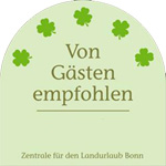 Zertifiziert von Zentrale für den Landurlaub Bonn